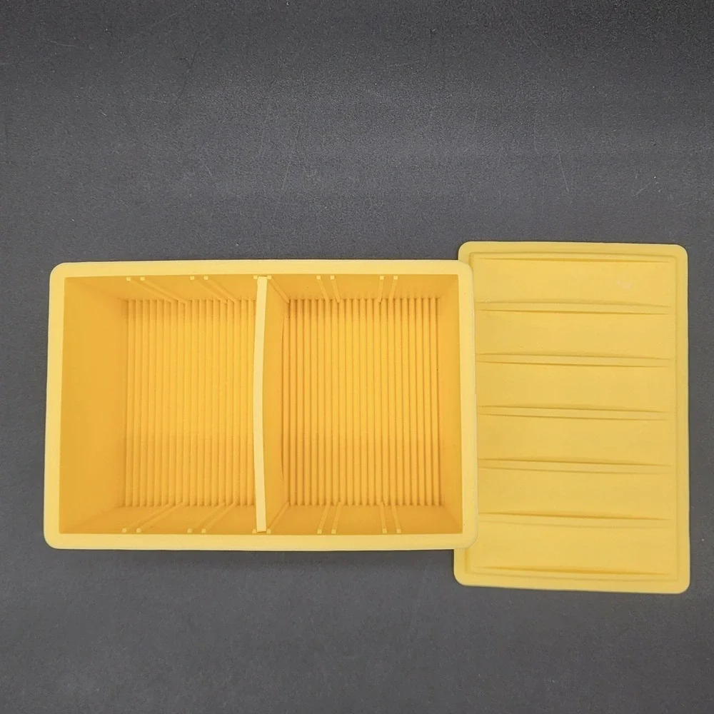 Capabunga Yellow Cheese Vault Artisan Storage Silicone Reusable Food Container